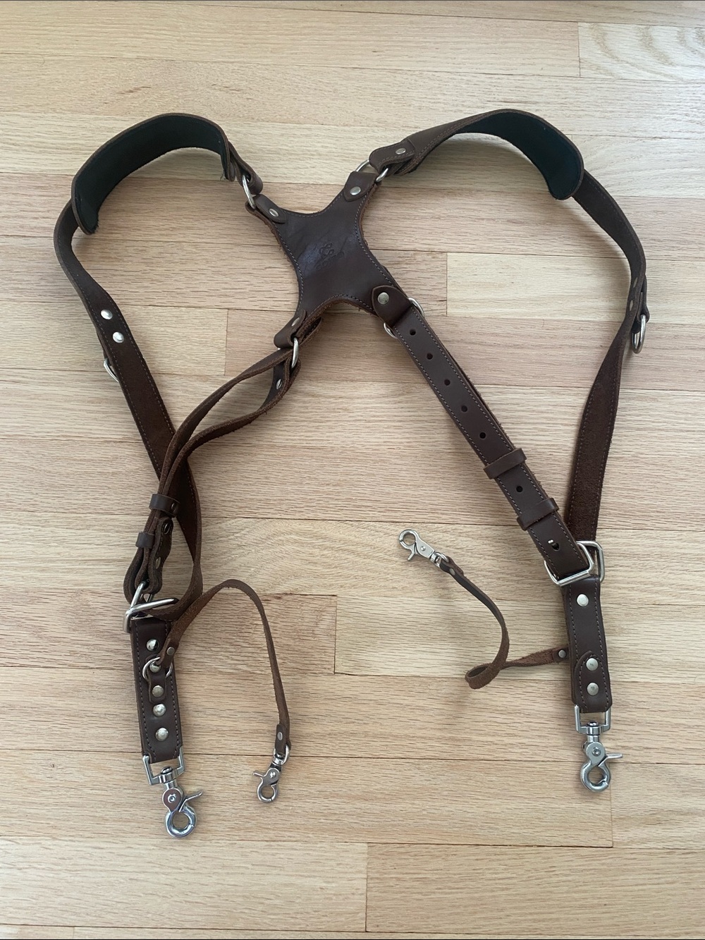 Brown Leather camera harness